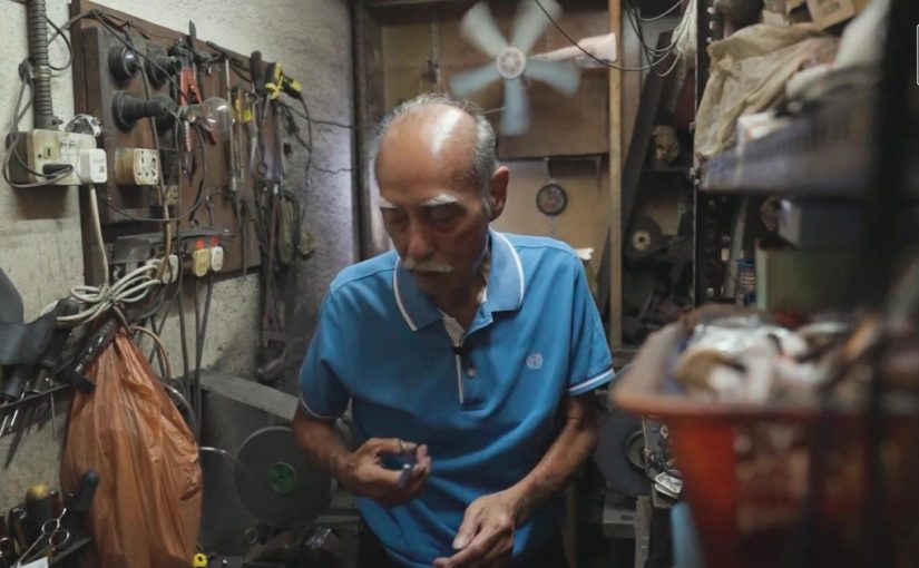 Scissors Sharpening in Petaling Street